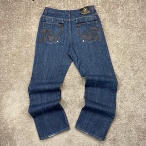 Vintage Y2K Washhouse Baggy Jeans Hip Hop‎ Grunge Skater Size 36 (Fits 34)